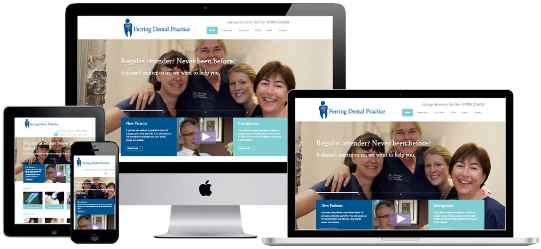 Website for Dentist in Ferring, Worthing