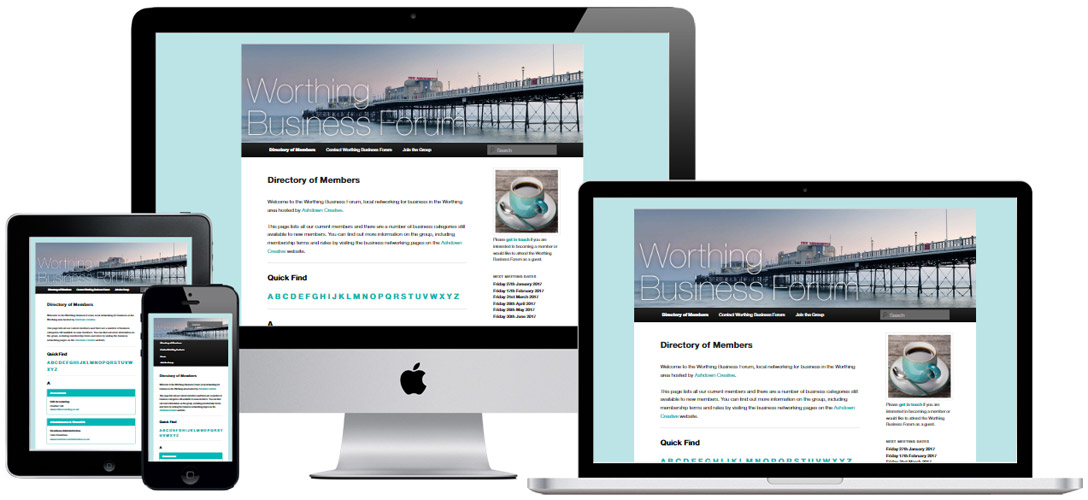 Web design for business networking in Worthing